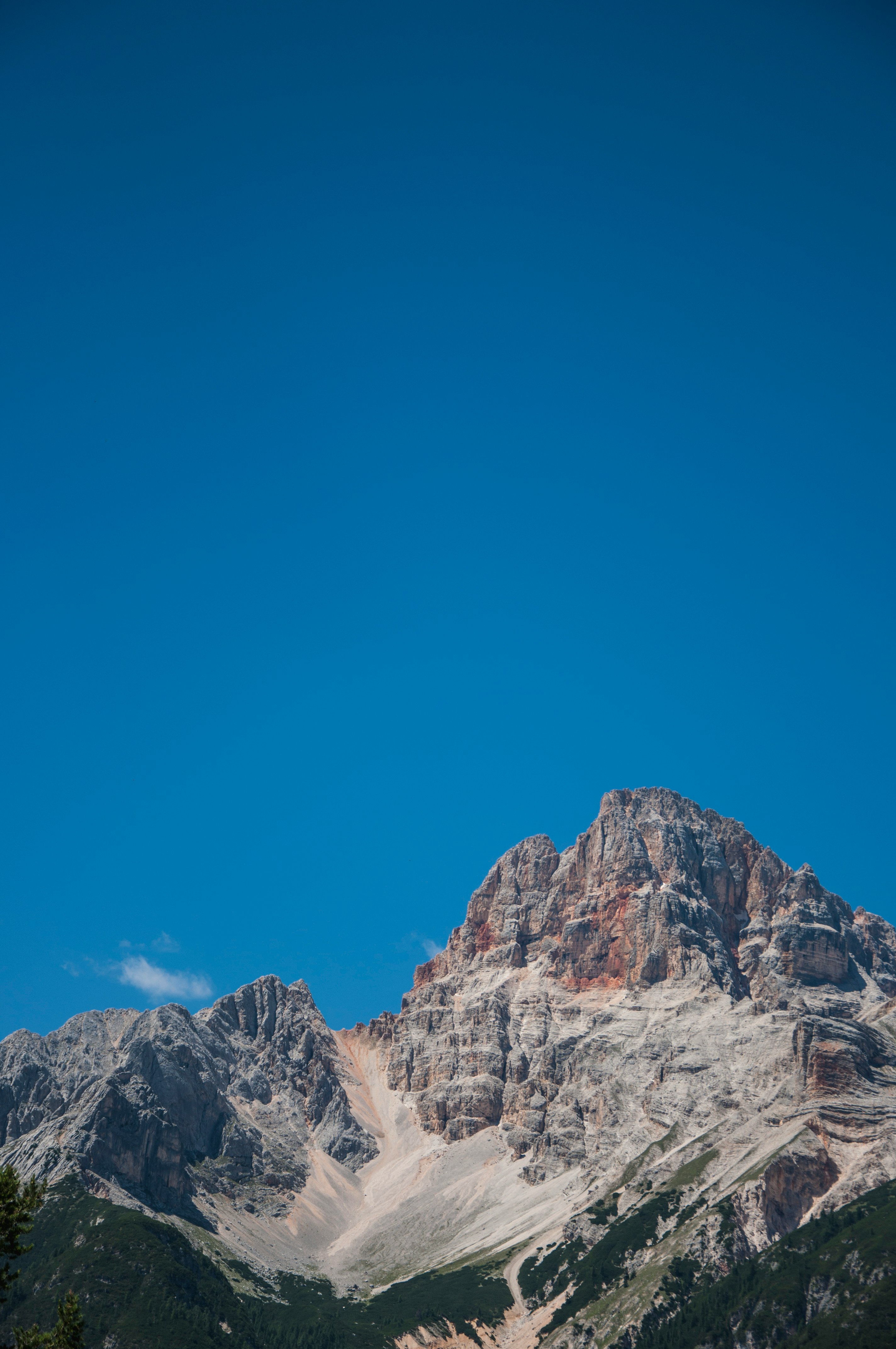 brown rock mountains photo during daytime